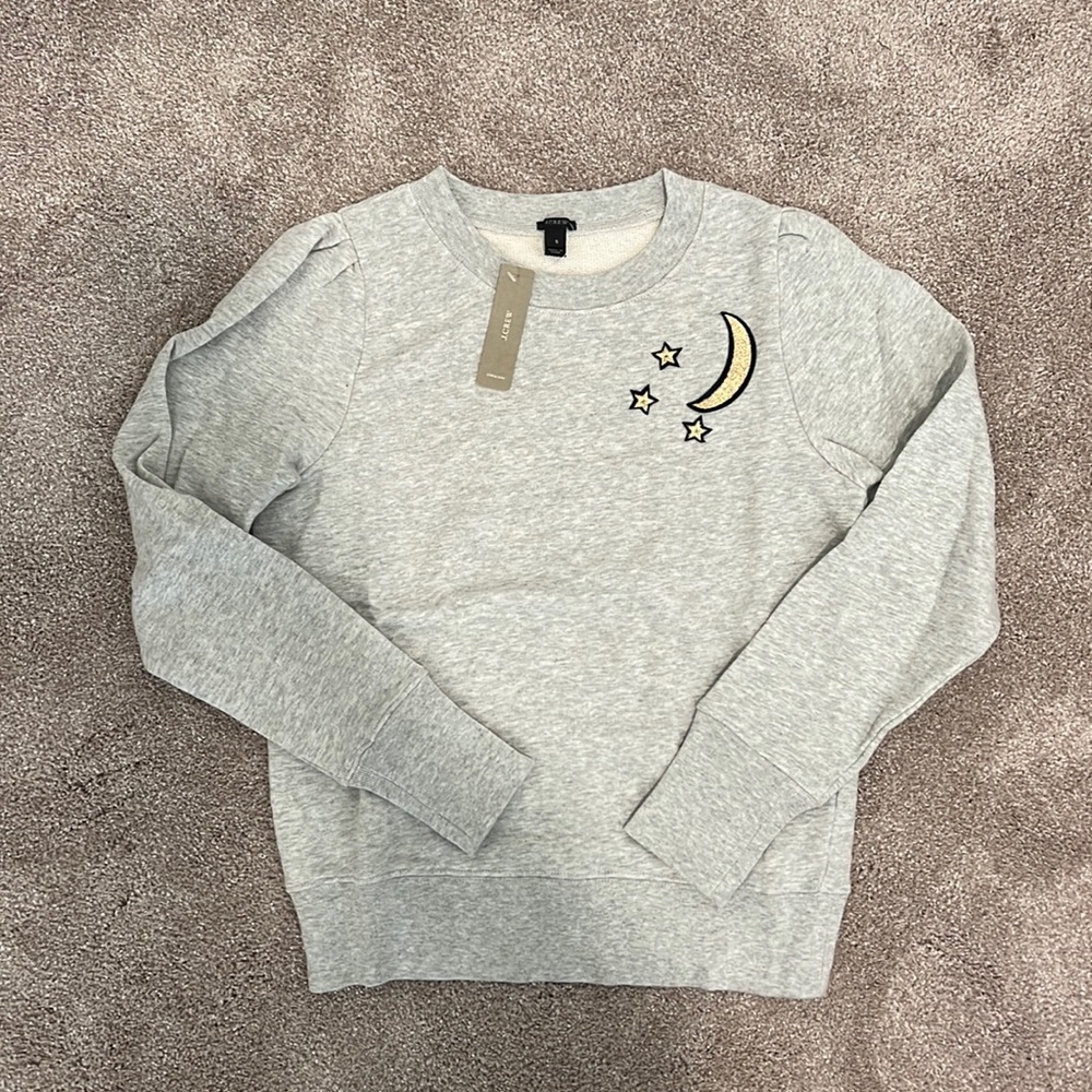 J. Crew Embroidered Crewneck Sweatshirt - Size S